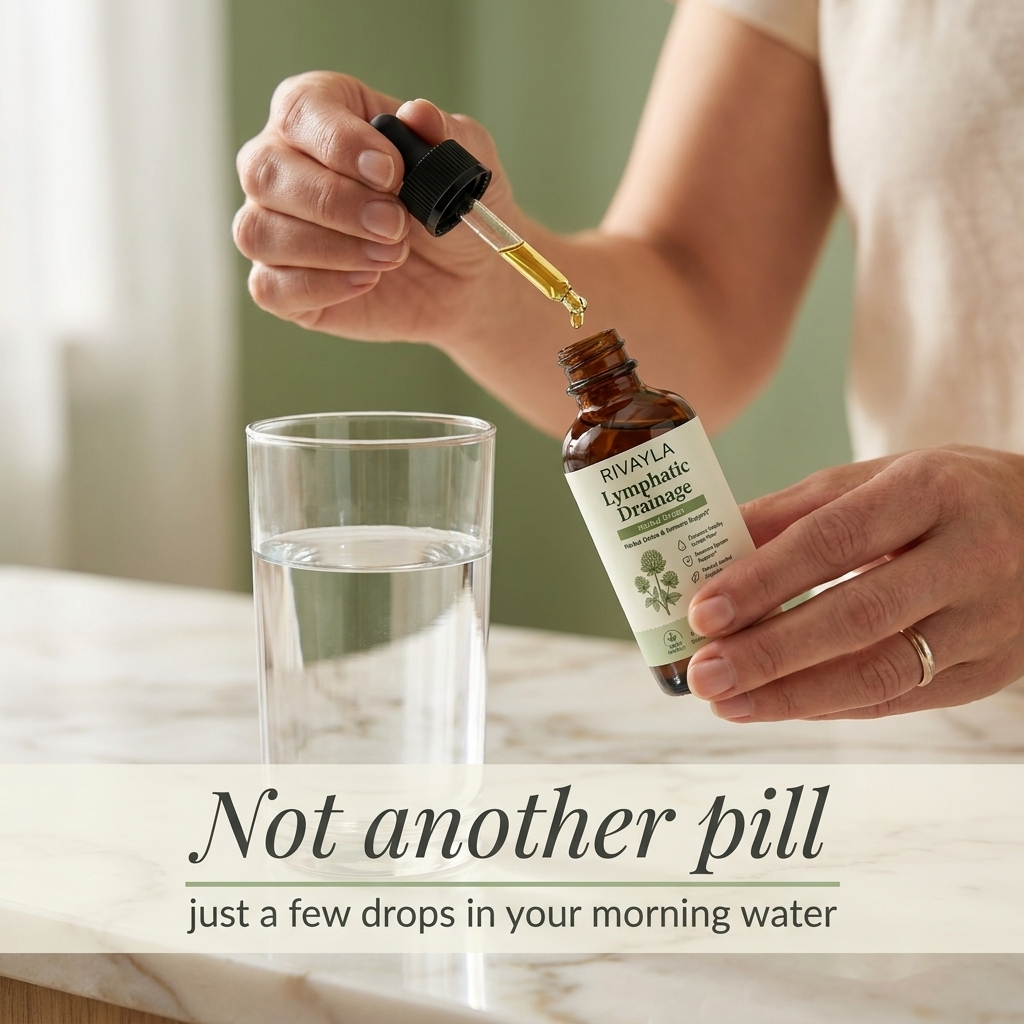 Adding a few Rivayla drops to a morning glass of water, not another pill